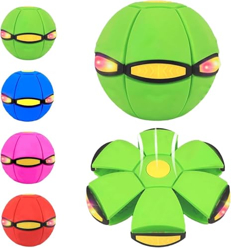 Magic Ball, Magic Metaball, Children Bouncing Ball, Parent-Child Interaction, Dual Form Freely Switchable, with 6 Light for Kid - color: B