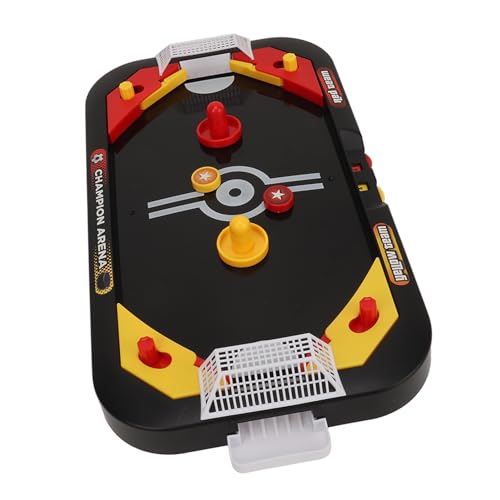 Air Hockey Table, 2 in 1 Portable Compact 2 Player Mini Hockey Game, Competitive Tabletop Puck Game with Modes and Accessories for Kids Teens Adults Family