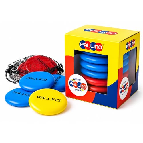 Pallino Bocce-Inspired Premium Outdoor Flying Disc Game for Teens Adults - Portable Yard, Beach, and Tailgate Set Interactive Fun for 2-8 Players, 9 Discs and Travel Bag