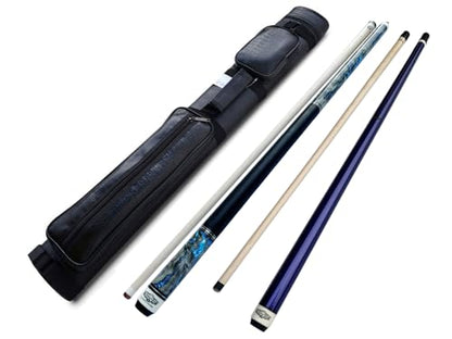 Combo Deal ! Champion Constellation Pool cue and Nemesis Jump and Break cue, Pro Taper,2X2 Cue Case, Two Champion Gloves - size: Jump break cue 19oz, Playing cue 20oz, style: Model 3