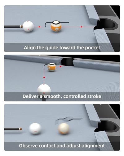 CRICAL 3-Pack Billiards Aiming Trainer, Pool Cue Aiming Aid for Precision Practice and Skill Development, Designed for Beginners and All Players Practicing Pool