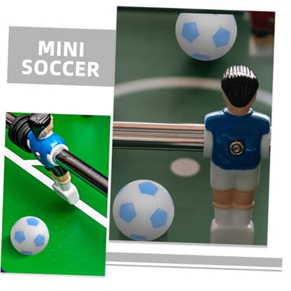 6pcs Mini Table Football Replacement Balls Foosball Game Balls for Indoor Tabletop Play Deep Green White Sky Blue White Colors