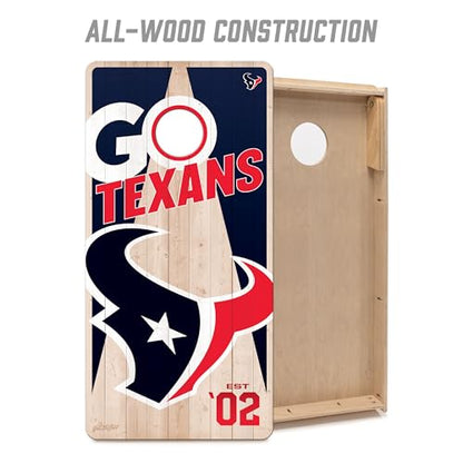 YouTheFan NFL 2’ x 4’ Professional Wood Cornhole Game