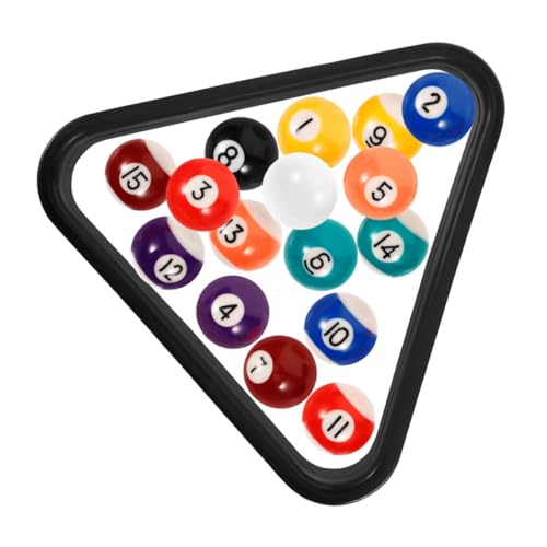 Playset for Kids Billiards Balls Set Mini Pool Table Accessory Training Balls Resin Material Fun for Children