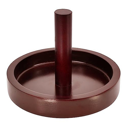 Wood Cone Talc Bowl Cone Chalk Holder for Pool/Billiards Table - color: Burgundy