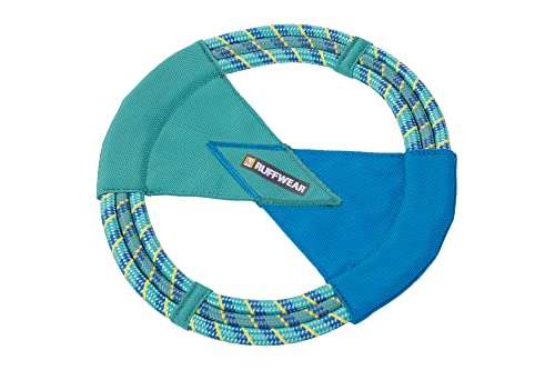 Ruffwear, Pacific Ring Dog Toy, Interactive Fetch and Tug Toy for Playing and Training, Aurora Teal - color: Aurora Teal