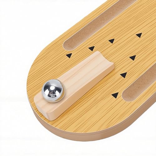 Tabletop Mini Bowling Game Set - Wooden Home Bowling Alley, Office Desk Toy Stress Relief Gadget, Compact Portable Fun for Adults Teens Kids Xmas Stocking Stuffers