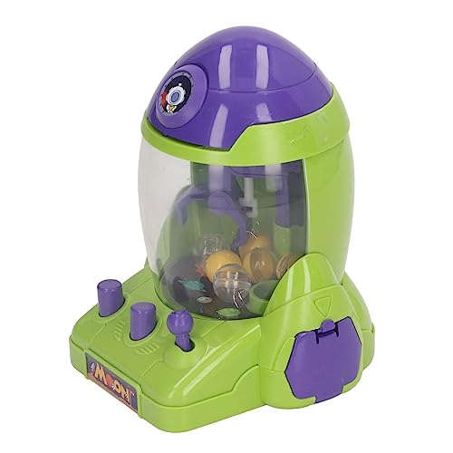 Portable Mini Space Rocket Claw Machine for Children, Colorful Tabletop Game Machine for Kids Interactive Play