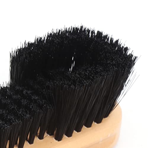 CHICIRIS Pool Table Cleaning Tool Kit, Wooden Handle with Hole for Hanging, Soft PVC for Billiard Table and Rail Brush, 8.5in and 9in