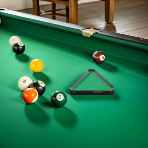 Yardwe Mini Triangle Pool Rack Billiard Ball Triangle Rack Diamond Rack Pool Table Ball Holder Positioning Rack for Miniature Pool Billiards Accessory - size: 12.9X12.9CM