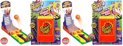 JA-RU Pocket Travel Mini Finger Basketball Shooting Game (2 Pack) - Handheld Mini Basketball Game for Kids, Tabletop Toys, Party Favors, Classroom Prizes & Goodie Bag Stuffers. 3255-1 - size: 2 Pack