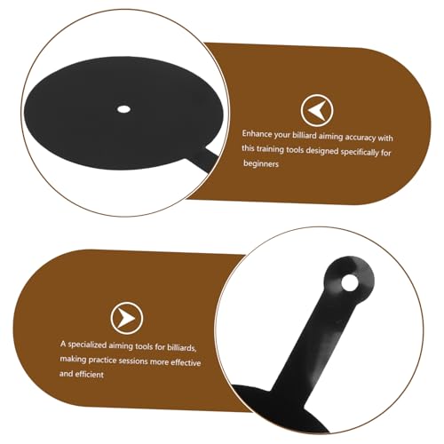 2Pcs Billiard Aim Trainer Tools Pool Table Marker Dots for Skill Improvement Aiming Accuracy Billiards Training Equipment for Beginners Enhance Your Practice Routine