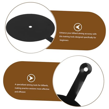 2Pcs Billiard Aim Trainer Tools Pool Table Marker Dots for Skill Improvement Aiming Accuracy Billiards Training Equipment for Beginners Enhance Your Practice Routine