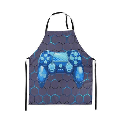 Castle Fairy Basketball Kitchen Apron - color: Gamepad Blue