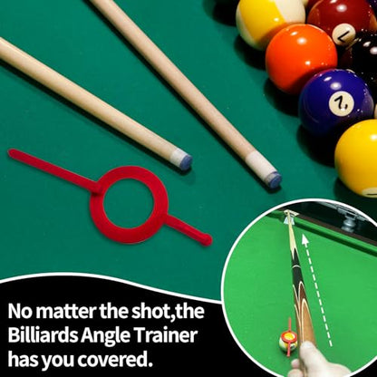 Pool Billiards Training Aid, Ball Position Marker with Adjustable Sight Guide, Practice Aiming Guide