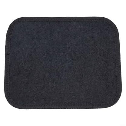Bowling Ball Towel with Grip Beads, Microfiber Cleaner for Oil and Lane Conditioner, 10x8 Inches Reusable Pad for Gym and Alley, Black(Black+Grey) - color: Black+Grey