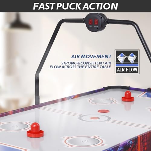 Air Hockey Pushers and Air Hockey Pucks, Indoor Games Goal Handles Paddles Replacement Accessories Set for Game Tables Equipment - color: Black-red