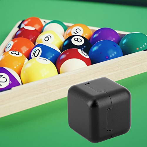 Alomejor Aluminum Portable Mini Magnetic Pool Chalk Holder Billiard Chalk Holder for Billiard Cue Snooker Accessory(Black)