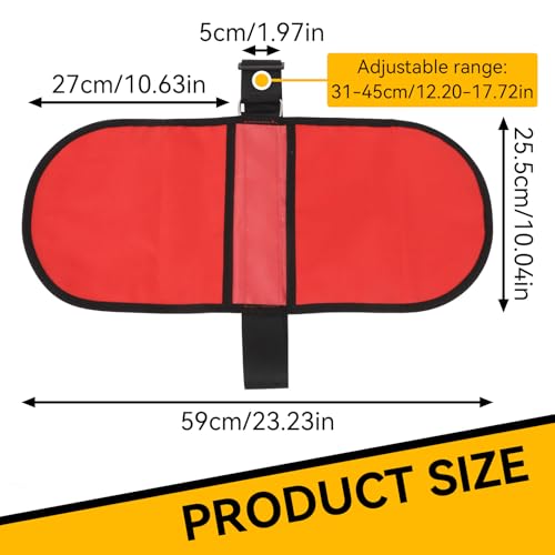 Discus Carrier Bag, Oxford Fabric Water Proof Track Field Equipment Pouch Adjustable Shoulder Throwing Sports Backpack for Men and Women, Holds 2Pcs 2KG Discus - color: Red