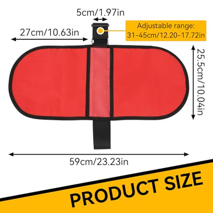 Discus Carrier Bag, Oxford Fabric Water Proof Track Field Equipment Pouch Adjustable Shoulder Throwing Sports Backpack for Men and Women, Holds 2Pcs 2KG Discus - color: Red