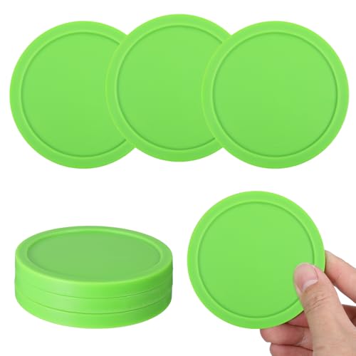 6 Pcs 3 1/4 Inches Hockey Pucks, Large Air Hockey Pucks Set Durable Puck for Air Hockeys Table Compatible with Standard Pushers and Goals Hockeys Replacement Puck Parts Set Game Tables Accessories