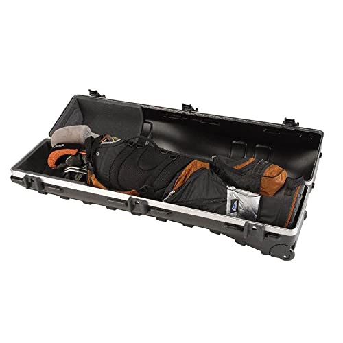 SKB Staff ATA Hard Shell Plastic Golf Travel Case for Cart Bags with 2 Wheels - Heavy-Duty Rolling Club and Driver Carrier for Airline Transport, Impact-Resistant with TSA Locking Latches - size: Medium