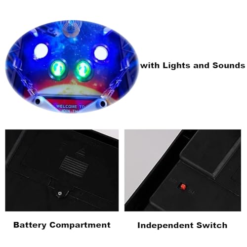 Classic Pinball Toy, Mini Arcade Pinball Game Favor for Children and Family with Lights Sounds and Scorer, Electronic Pinball Ball Shooting Game, Puzzle Tabletop Pinball Toys