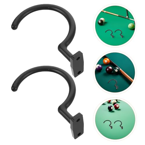Toyvian 4pcs Billiard Cue Hanger Pool Cue Rack Metal Stick Holder Wall Mounted Billiards Accessories for Home Bar Snooker Storage