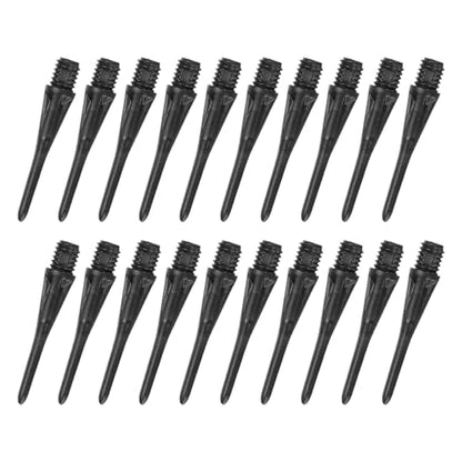 YOKIVE 120 Pcs Plastic Dart Tips, Game 2BA Thread Soft Darts Tips Replacements Plastic Tips Soft Tips| Indoor Outdoor Play (Black)