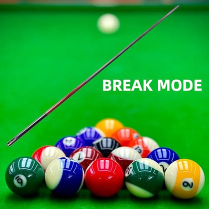 CROWN ME Carbon Fiber 3-Piece Jump Break Cue Stick with 13mm Phenolic Tip - Professional 55" Pool Billiard Equipment