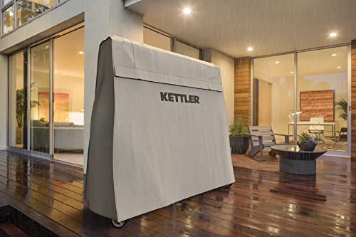 KETTLER Heavy-Duty Select Weatherproof Indoor/Outdoor Table Tennis Table Cover, Grey (7033-100)