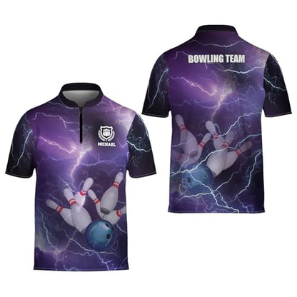 Personalized Custom Jersey for Men, Uniform Shirt for Bowling Team Gift - color: D1