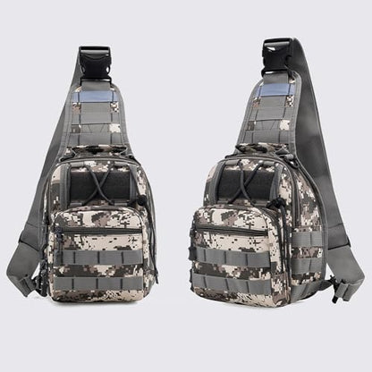 Viriber Tactical Backpack, Waterproof Military Cross-body Molle Sling Shoulder Backpack Chest Bag for Outdoor Every Day Carry Camouflage C - color: Camo C