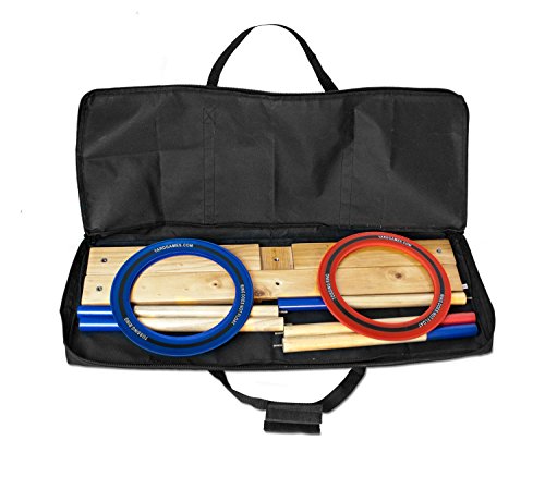 Yard Games Giant Ring Toss with Soft-Touch Tossing Rings and Finished Wood Target