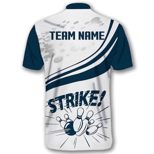 GABITA Personalized Bowling Jerseys for Men, Custom Bowling Shirts, Funny Bowling Shirts Gift for Bowler Team Player - color: A16