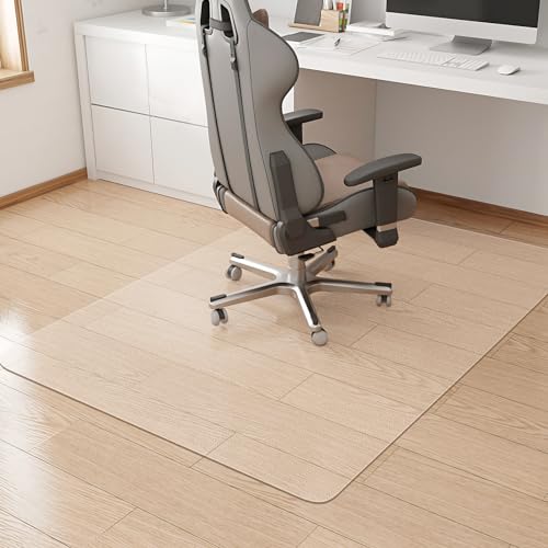KMAT Office Chair Mat,Easy Glide Hard Wood Tile Floor Mats,Chair Mat for Home Office Rolling Chair,Heavy Duty Floor Protector -Anti-Slip-36 x48 Rectangle - size: 36"x48", style: For Hard Floor