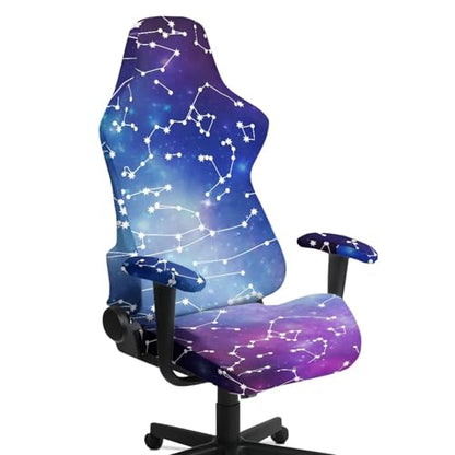 Big Dipper 4 Piece Game Chair Cover Non Slip Stretchable Breathable Gaming Chair Seat Cover Cat Scratch Proof Soft Universal Fit Office Desk & Racing Computer Gamer Chairs for Game Room Deco - color: Big Dipper