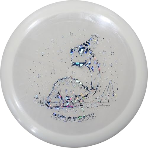 Diplodocus Disc Golf Fairway Driver for Kids | Ultra Lightweight Glow-in-the-Dark | Made by Dino Discs