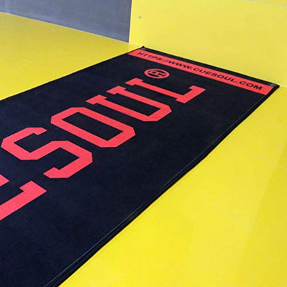 CUESOUL Heavy Duty Darts Mat Includes Both Official Soft & Steel Tip Throwline