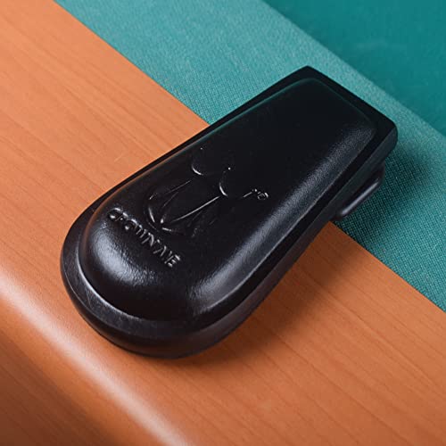 CROWN ME Weighted 4-Cue Leather pool cue holder - color: black