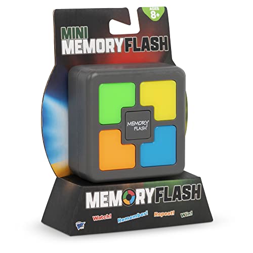 Point Games Handheld Memory Game, Kids Electronic Games, Sequence Fun for Kids with Lights & Sounds, Brain Challenge for Boys & Girls Ages 8+ - style: Square Memory Flash