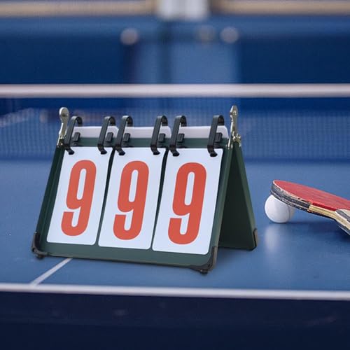 harayaa Sports Scoreboard Tabletop Portable Flip Number Score Board Score Counter Flippers Lightweight Water Resistant Suitable for Soccer Basketball