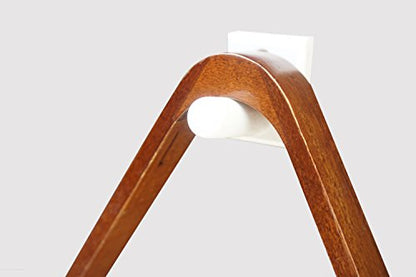 Standard Pool and Billiards Rack Wall Mount (Made In The USA) (White) - color: White
