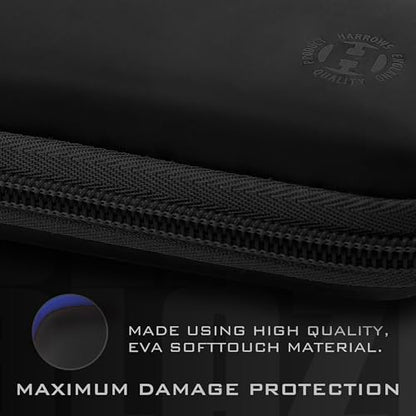 Harrows Darts Blaze Darts Wallet | Darts Case Holds 3 Assembled Darts and Accessories | Protective EVA Material | Professional Darts Accessories - color: BLACK