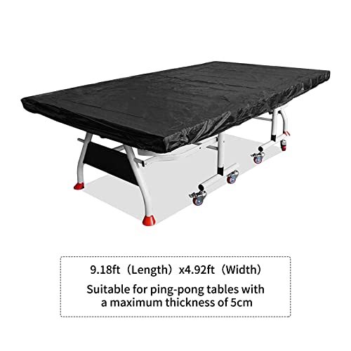 Table Tennis Cover Ox Cloth Pong Table Cover with Drawstring Full Protection Table Cover for Indoor or Outdoor Patio Protective Cover