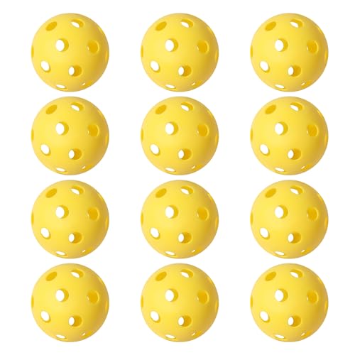 GSE Games & Sports Expert Practice Baseballs, Plastic Baseballs Training, Hollow Airflow Softballs for Pitching, Batting, Catching for All Skill Levels (Several Styles Available) - color: Yellow, style: 240-PACK