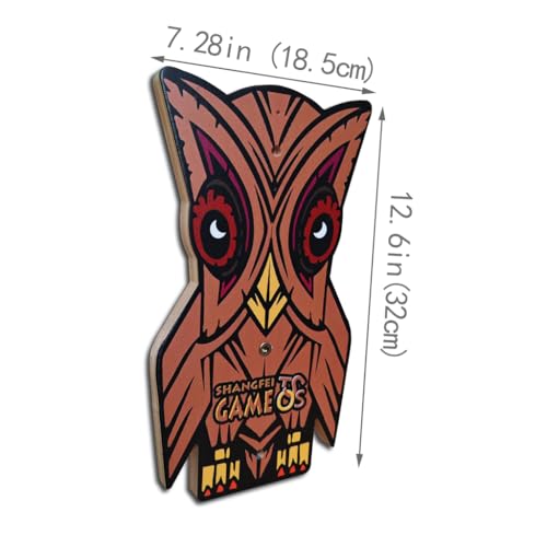 Hook and Ring Toss Game,Ring Hook Games, Outdoor Games,Leisure Games for Adults and Kids,Upgraded Version of The Telescopic Rod,Owl Style