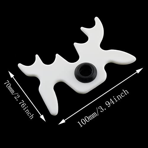 Billiard Bridge Head White Plastic Moosehead Bridge Head Billiards Cue Rack Bridge Head Non-Slip Billiards Snooker Pool Cue Rest Bridge Head Holder