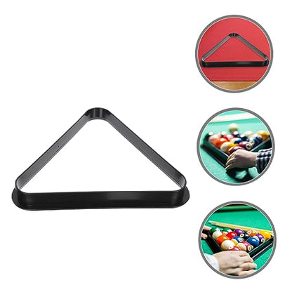 Toddmomy Mini Billiard Triangle Rack Pool Table Ball Organizer Billiard Frame for Home Parties Clubs Fits - size: 15.80X15.80X2.80CM