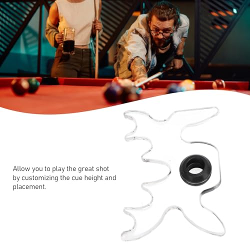 Keenso Billiard Bridge Head, Portable Clear Bridge Head for Pool Table, Suitable for Most Billiard Cues